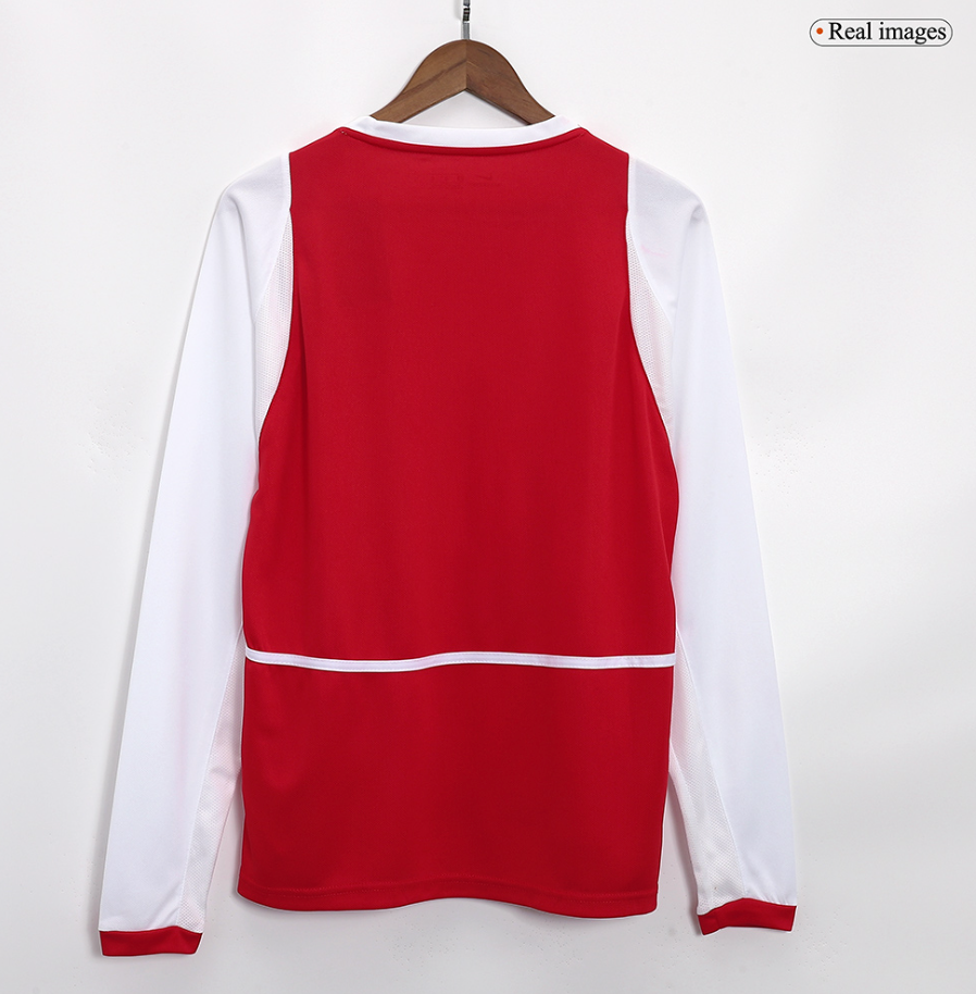 Arsenal Retro Home Long Sleeve Jersey 2002/04