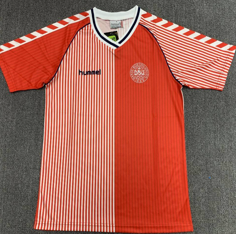 Denmark Retro Jersey Home 1986