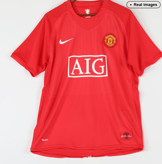 Manchester United Retro Jersey Home 2007/08