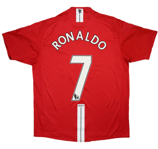 Manchester United RONALDO #7 Retro Jersey Home 2007/08