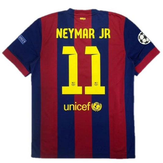 Barcelona Neymar Jr #11 Retro Jersey Home 2014/15