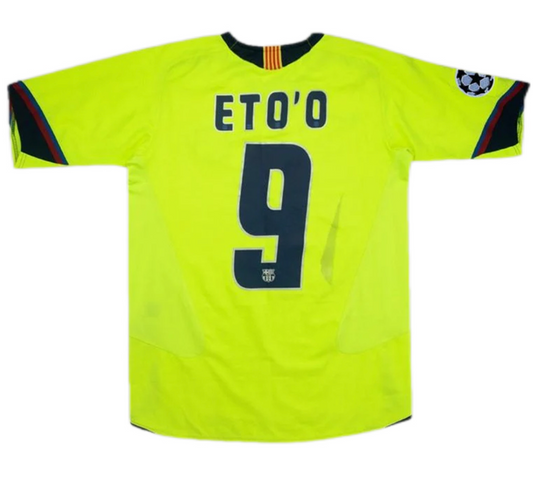 Barcelona ETO'O #9 Retro Jersey Away 2005/06