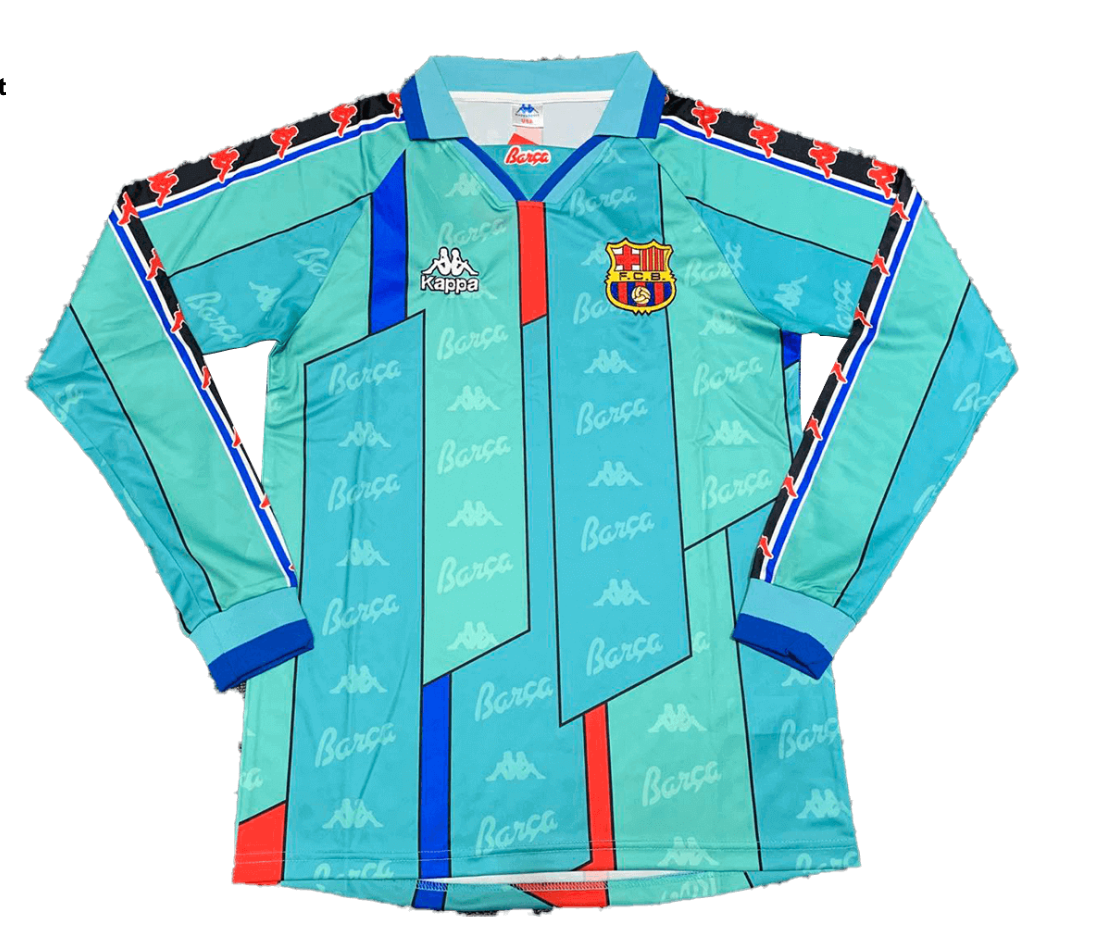 Barcelona Retro Long Sleeve Jersey Away 1996/97