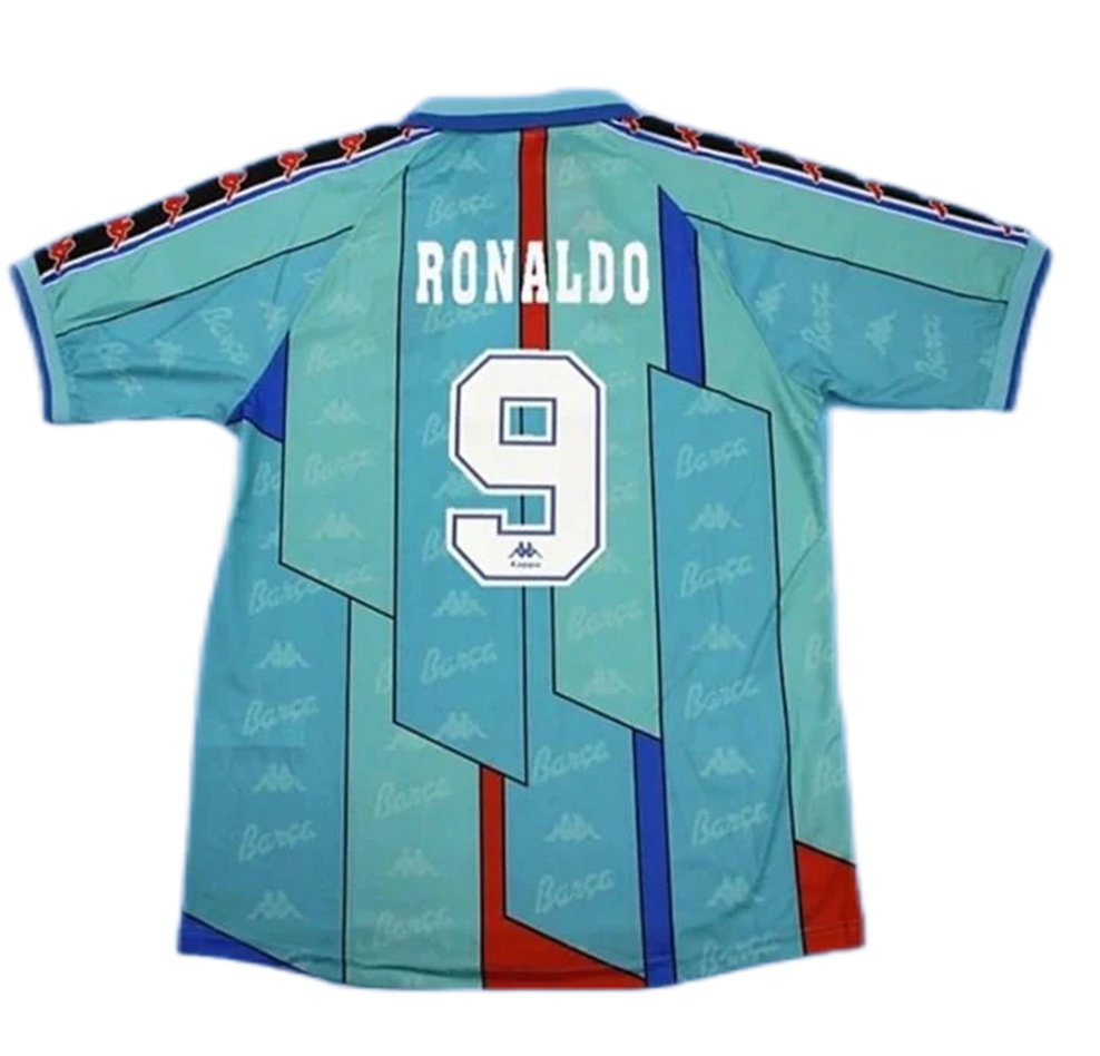 Barcelona Ronaldo #9 Retro Jersey Away 1996/97