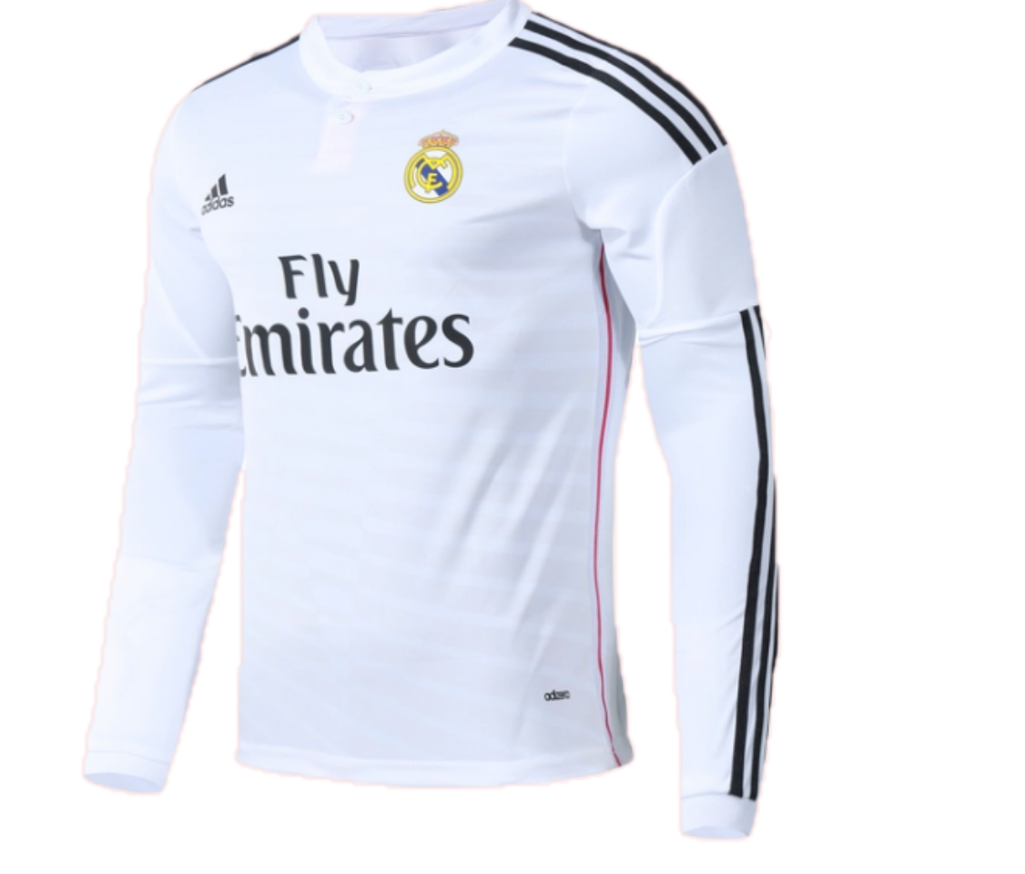 Real Madrid Retro Long Sleeve Jersey Home 2014/15