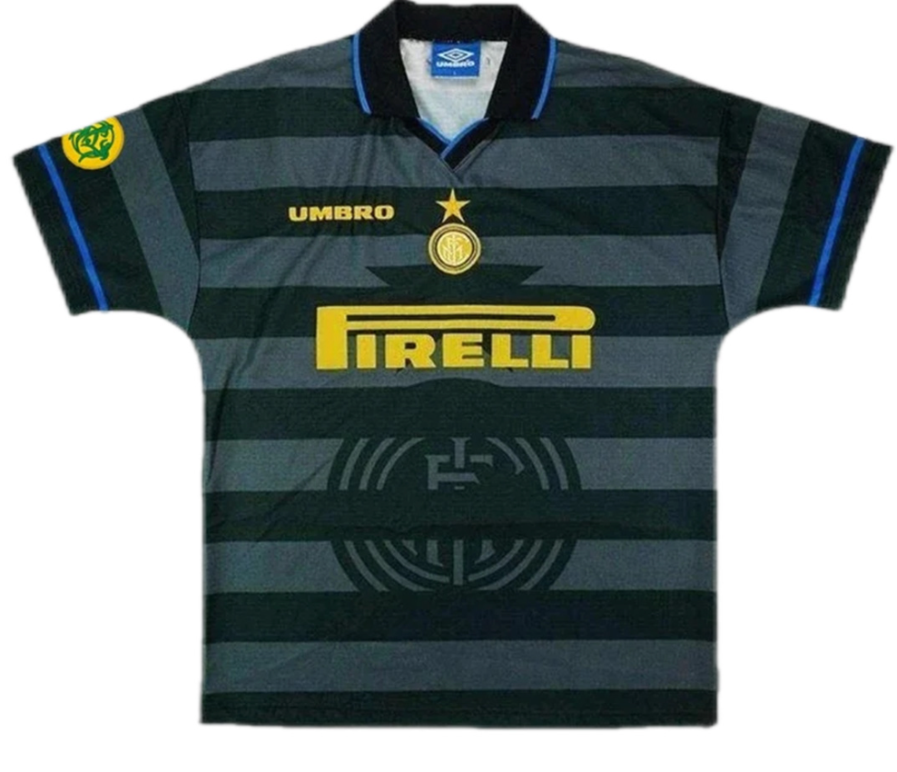 Inter Milan Ronaldo #10 Retro Jersey Europa League Away 1997-98