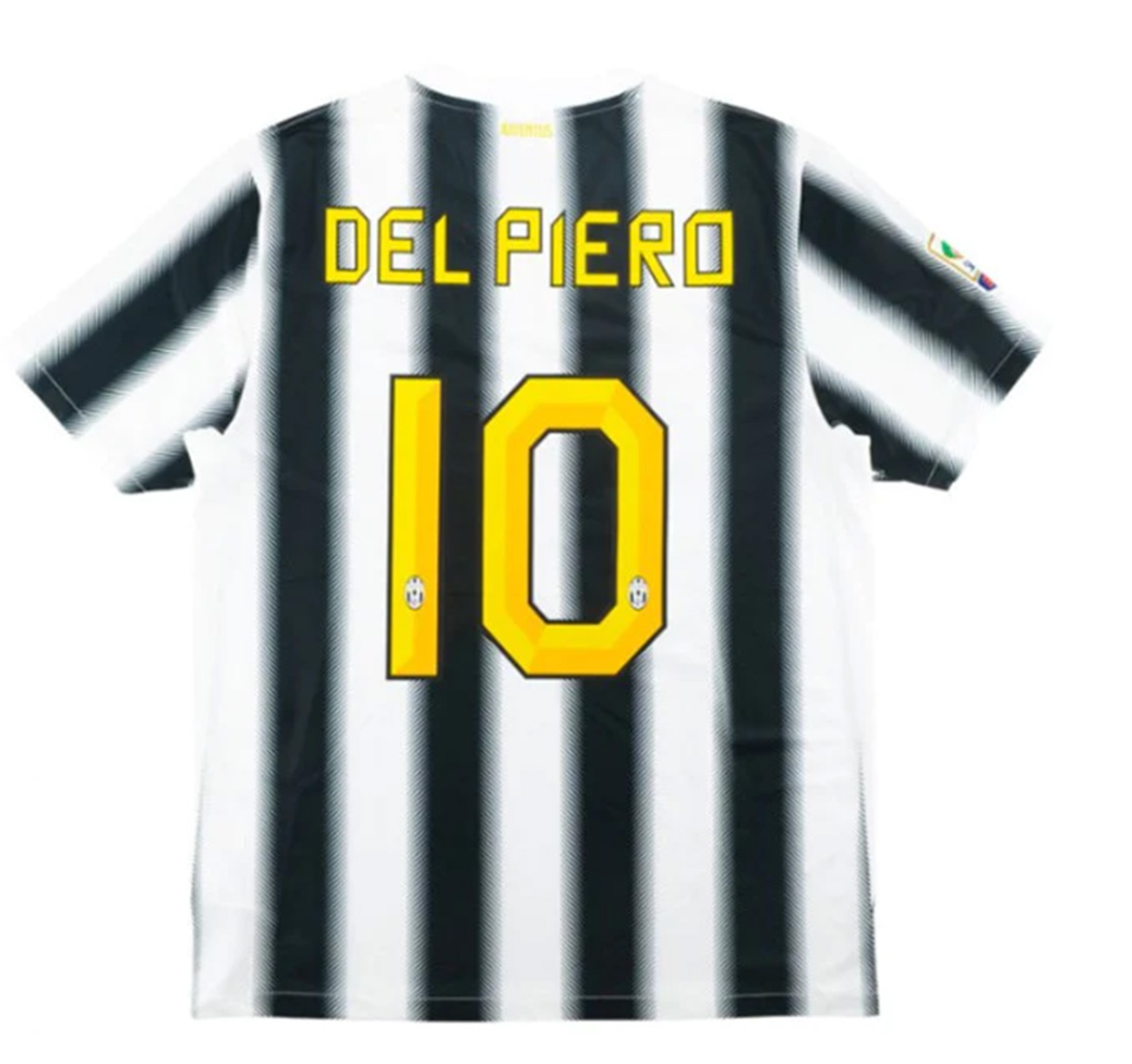 Juventus Del Piero #10 Retro Jersey Home Replica 2011/12