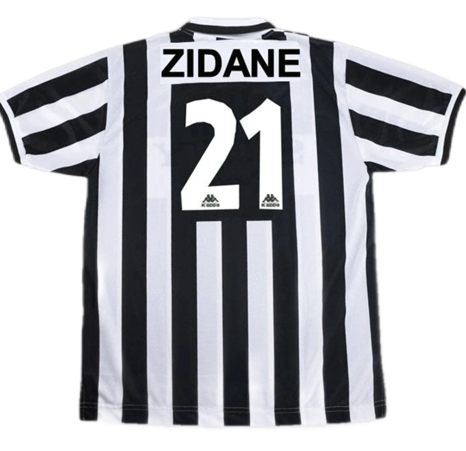 Juventus Zidane #21 Retro Jersey Home Replica 1996/97