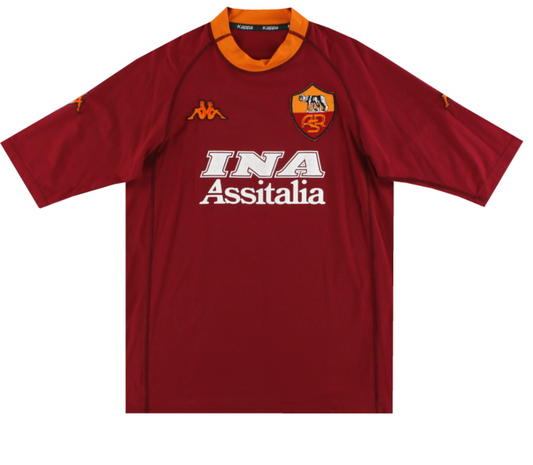 Roma Totti #10 Retro Jersey Home 2000/01