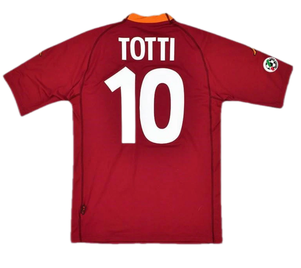 Roma Totti #10 Retro Jersey Home 2000/01