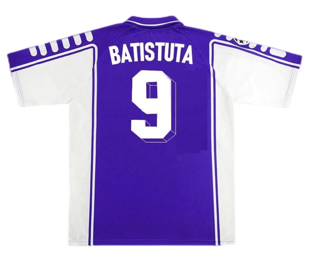 Fiorentina BATISTUTA #9 Retro Jersey Home 1999/00