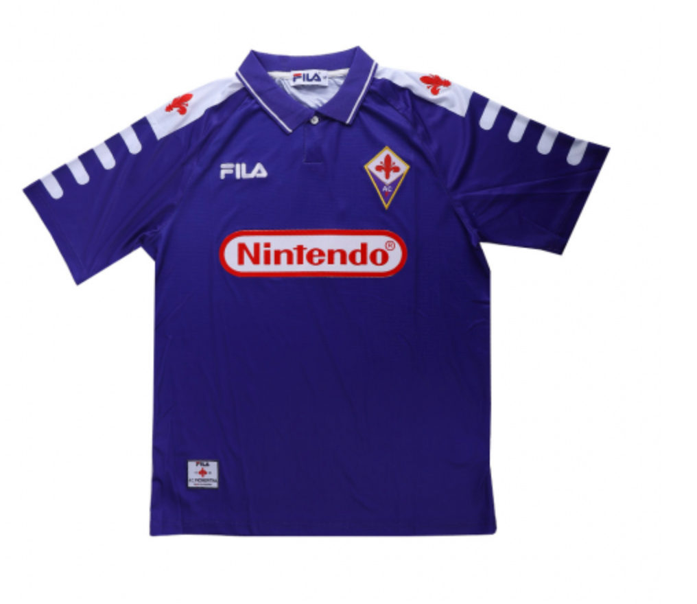 Fiorentina Retro Soccer Jersey Home Replica 1998/99