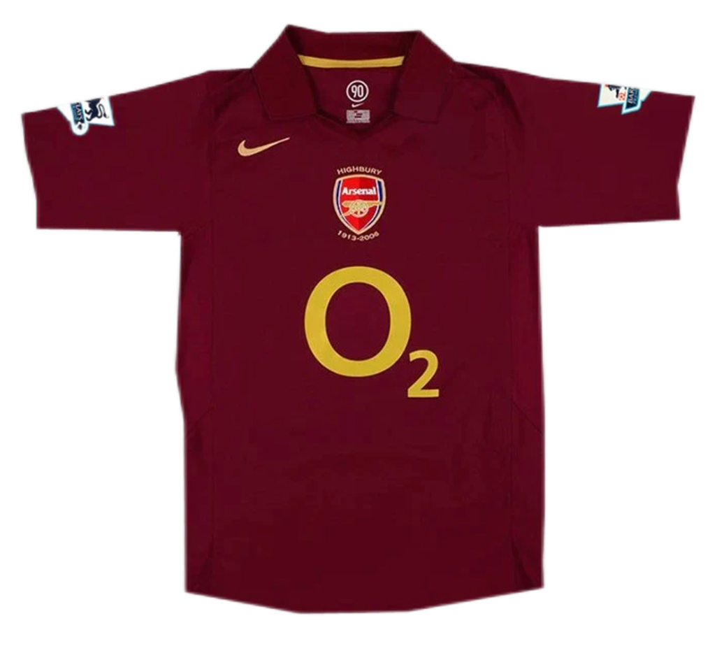 Arsenal Bergkamp #10 Retro Jersey Home 2005/06