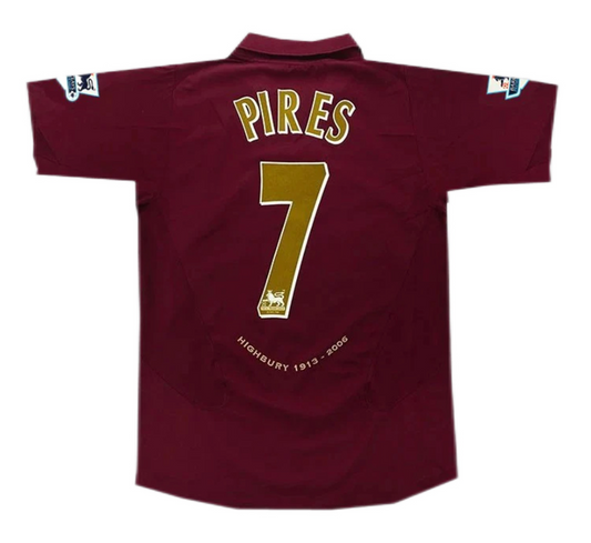 Arsenal Pires #7 Retro Jersey Home 2005/06