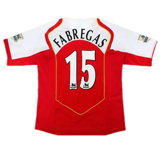 Arsenal FABREGAS #15 Retro Jersey Home Replica 2004/05