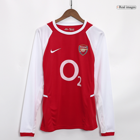 Arsenal Retro Home Long Sleeve Jersey 2002/04