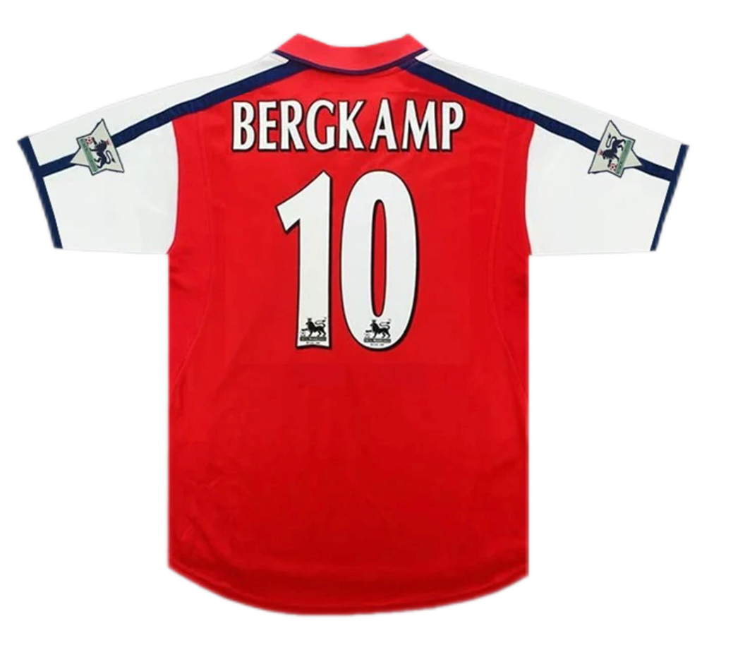 Arsenal Bergkamp #10 Retro Jersey Home 2000/01