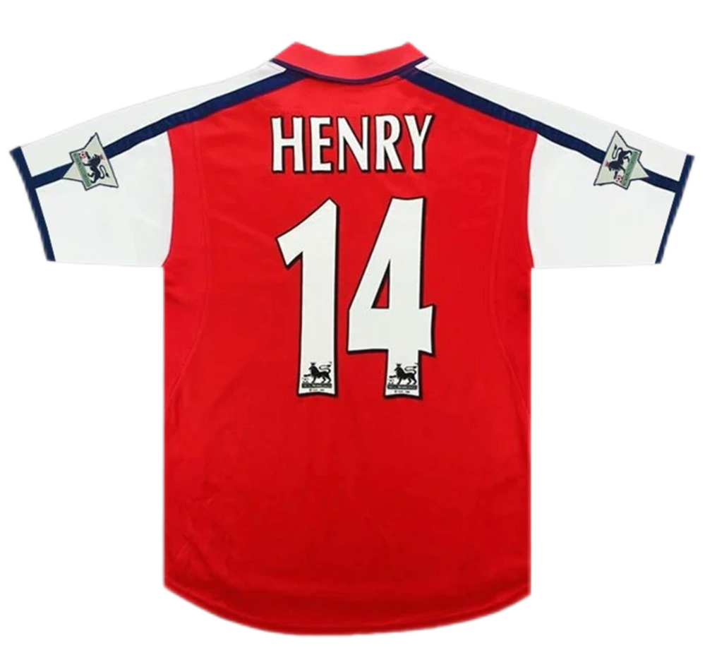 Arsenal Henry #14 Retro Jersey Home 2000/01