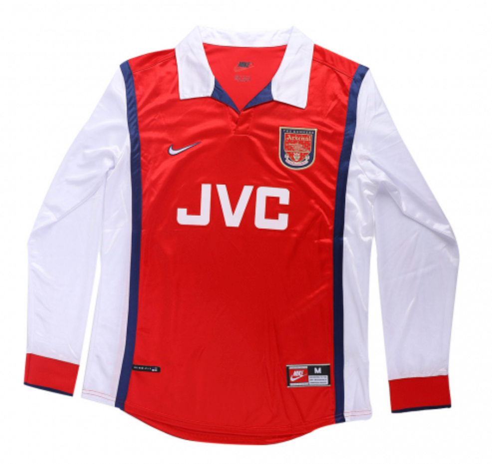 Arsenal Retro Jersey Long Sleeve 1998/99