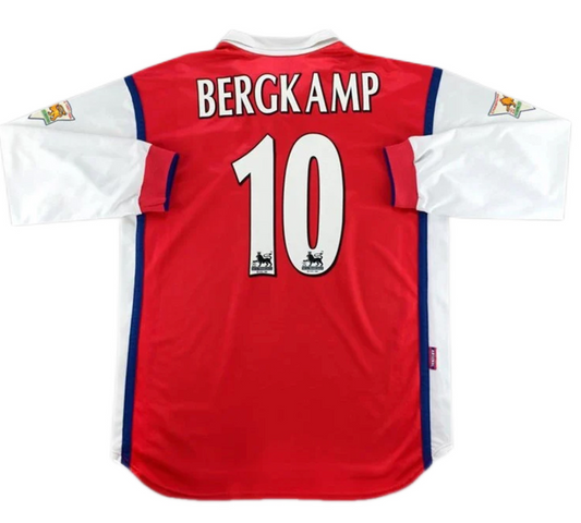 Arsenal Bergkamp #10 Retro Jersey Long Sleeve 1998/99