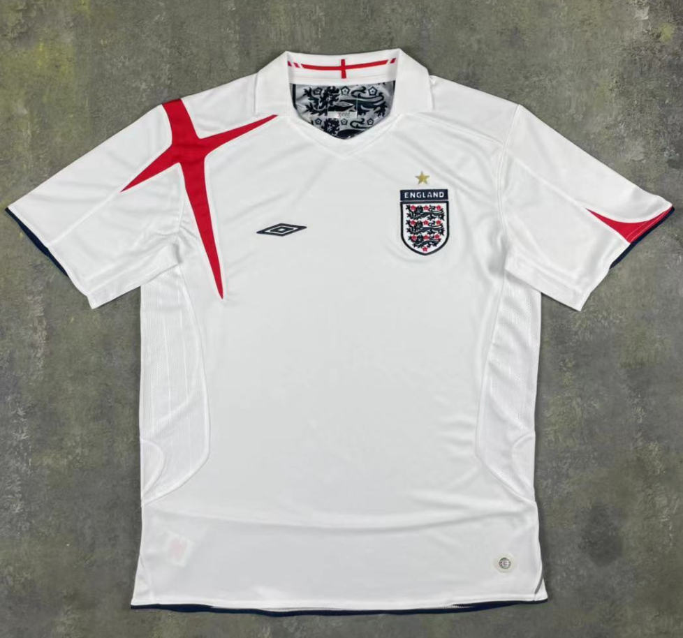 England Retro Jersey Home Replica World Cup 2006