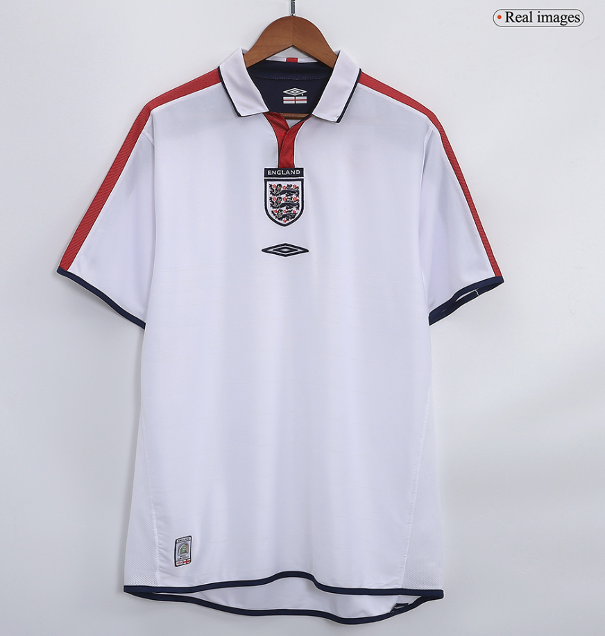 England Retro Jersey Home Replica Euro Cup 2004