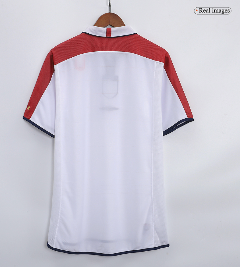 England Retro Jersey Home Replica Euro Cup 2004