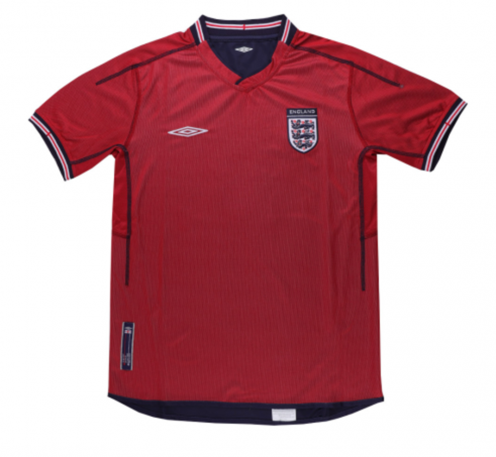 England Gerrard #4 Retro Jersey Away Replica World Cup 2002