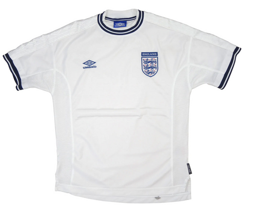 England Retro Jersey Home Replica Euro Cup 2000