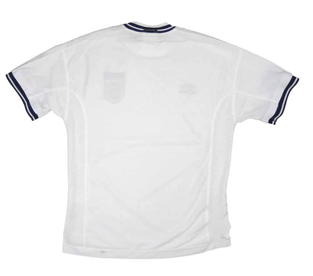 England Retro Jersey Home Replica Euro Cup 2000