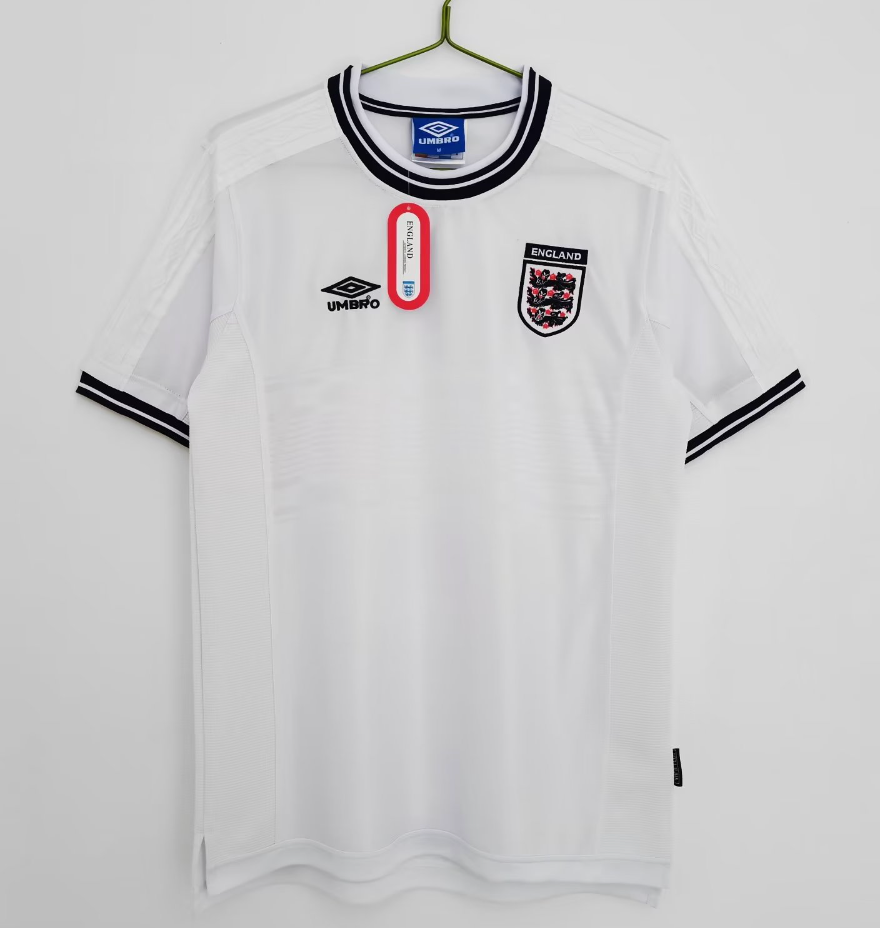 England Retro Jersey Home Replica Euro Cup 2000