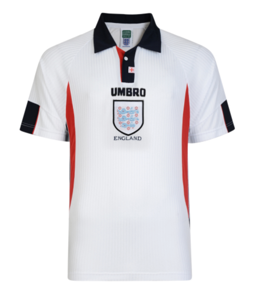 England Retro Jersey Home Replica World Cup 1998