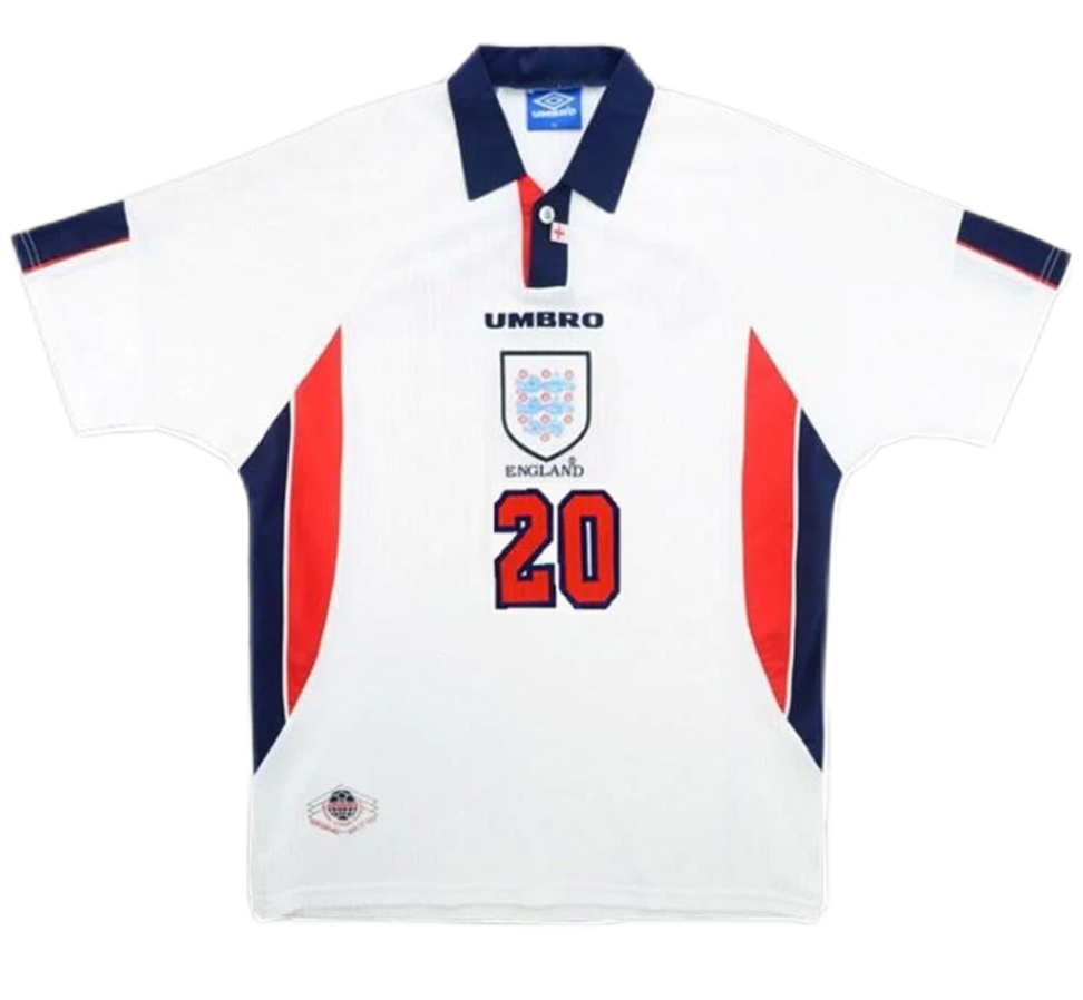 England Owen #20 Retro Jersey Home Replica World Cup 1998