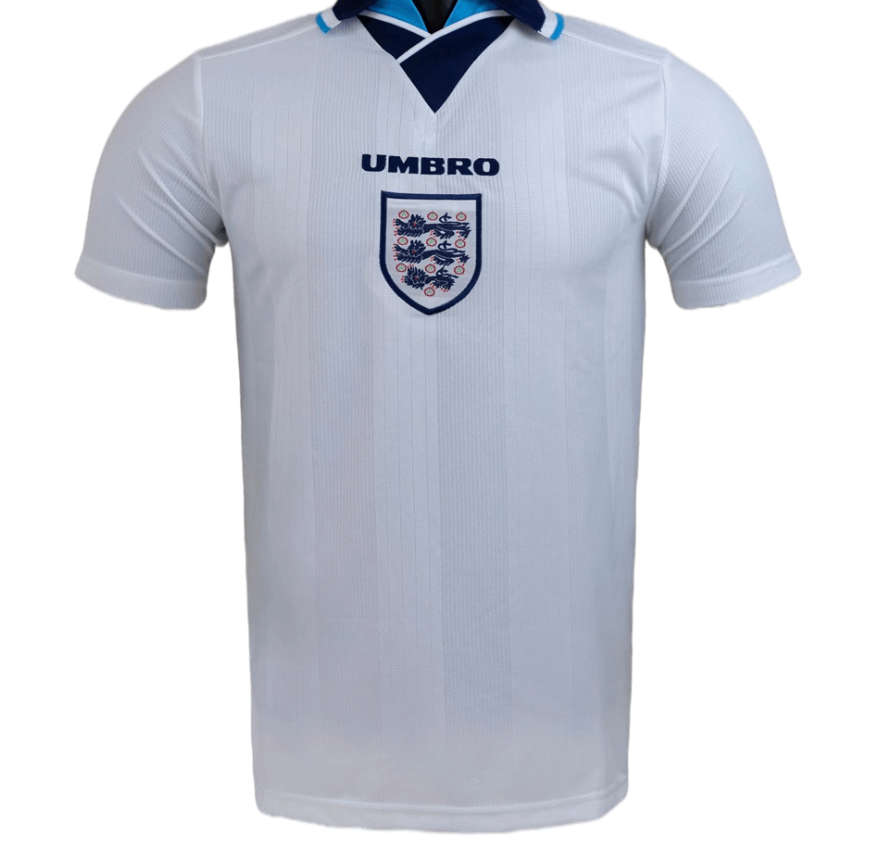 England Retro Jersey Home Replica Euro Cup 1996