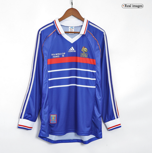 France Retro Long Sleeve Jersey World Cup 1998