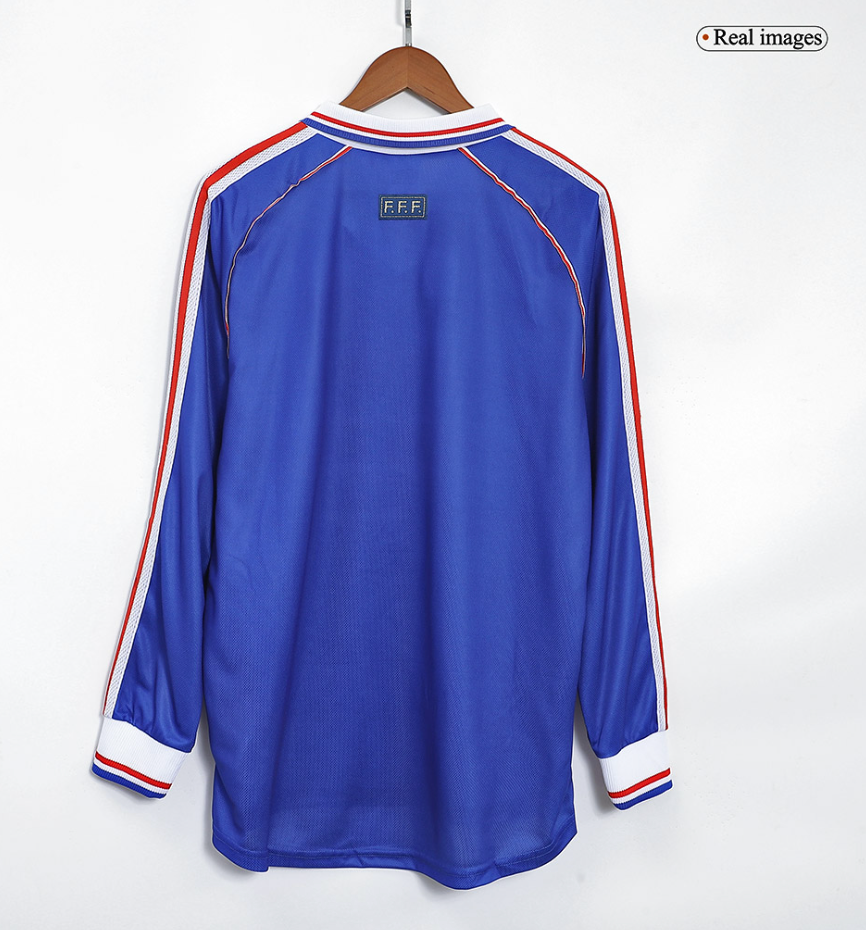 France Retro Long Sleeve Jersey World Cup 1998