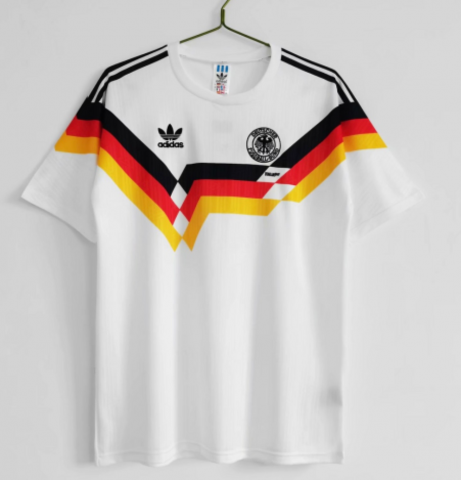 West Germany Retro Jersey Home World Cup 1990