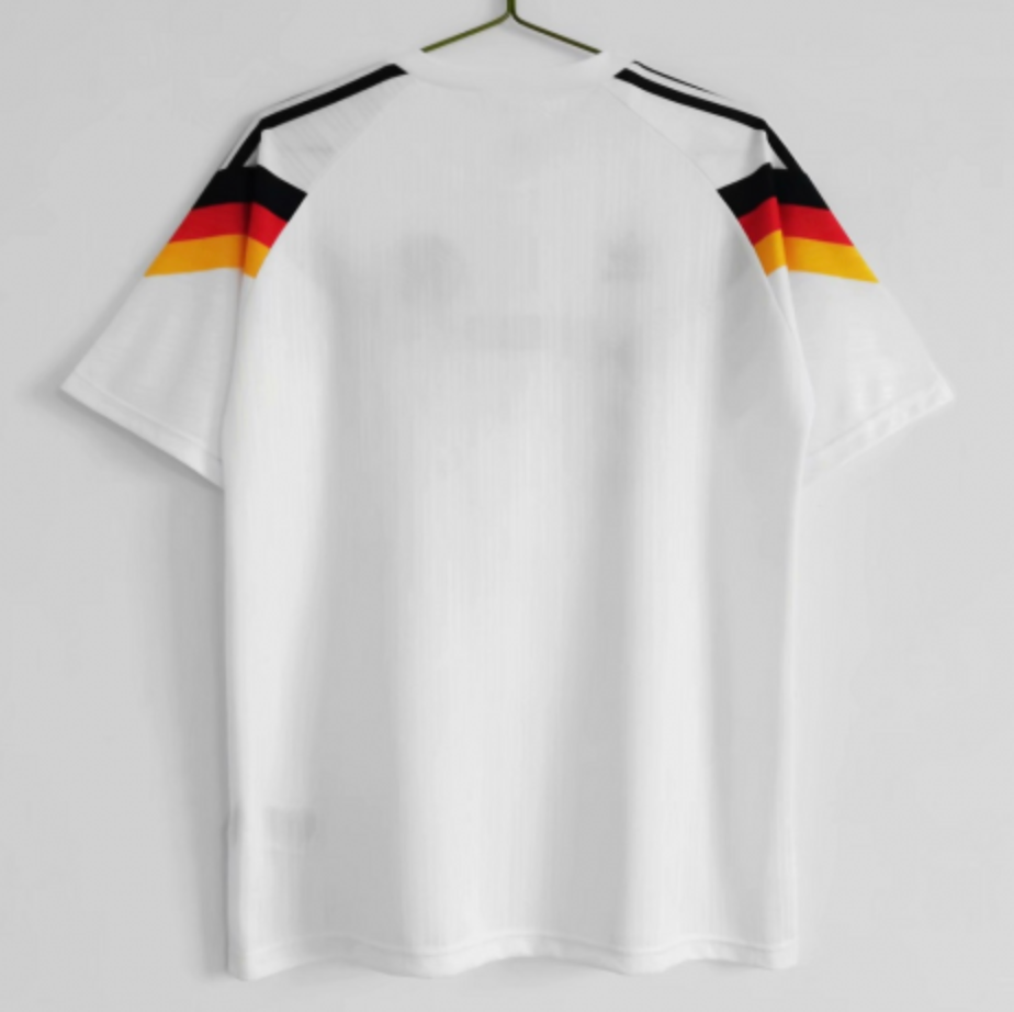 West Germany Retro Jersey Home World Cup 1990