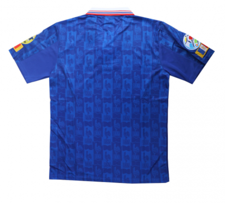 France Retro Jersey Home Euro Cup 1996