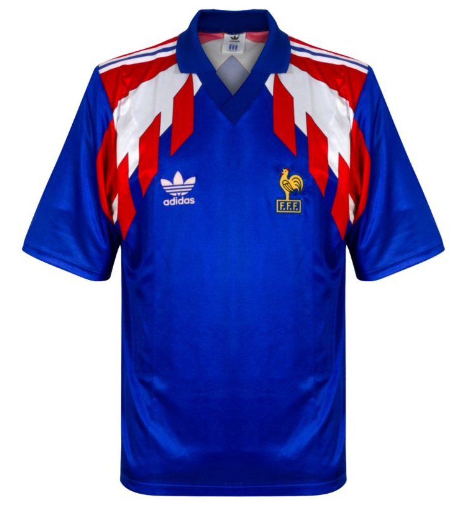 France Retro Jersey Home World Cup 1990