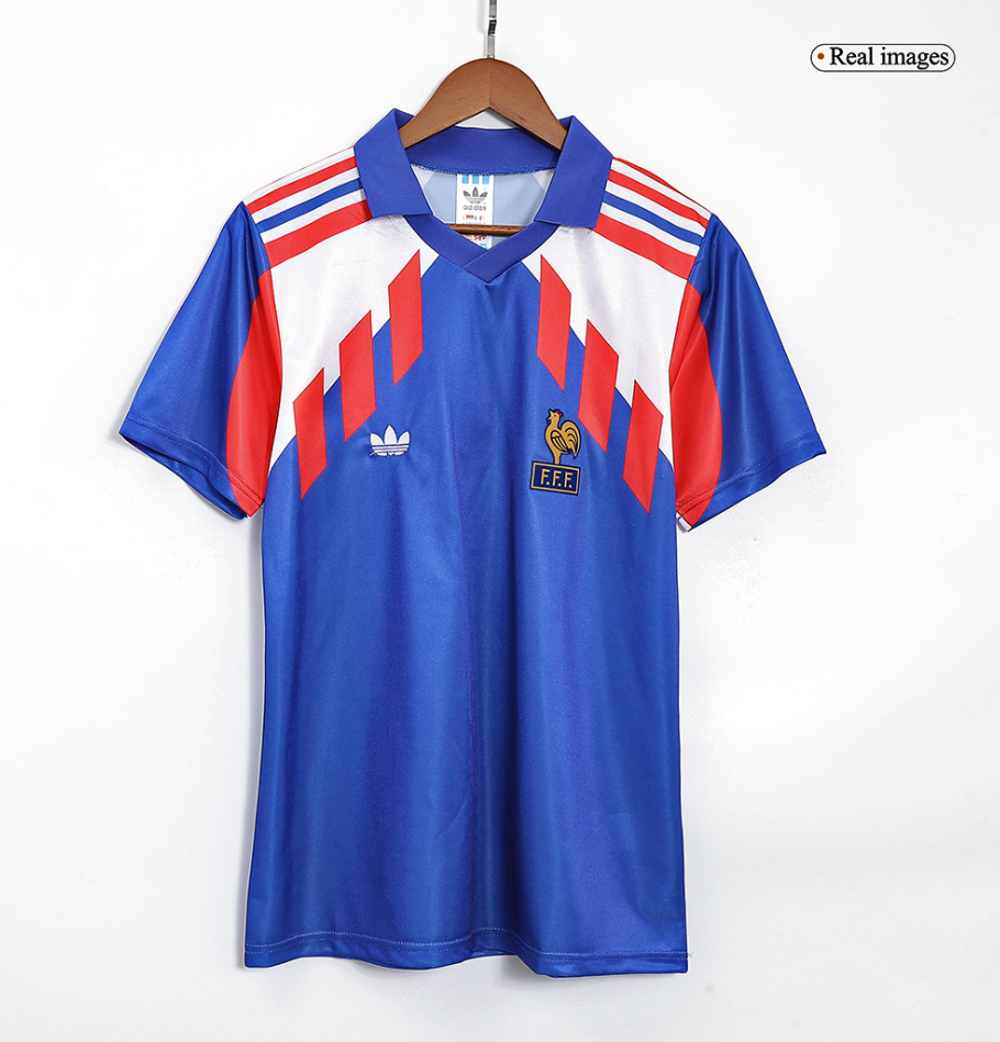 France Retro Jersey Home World Cup 1990