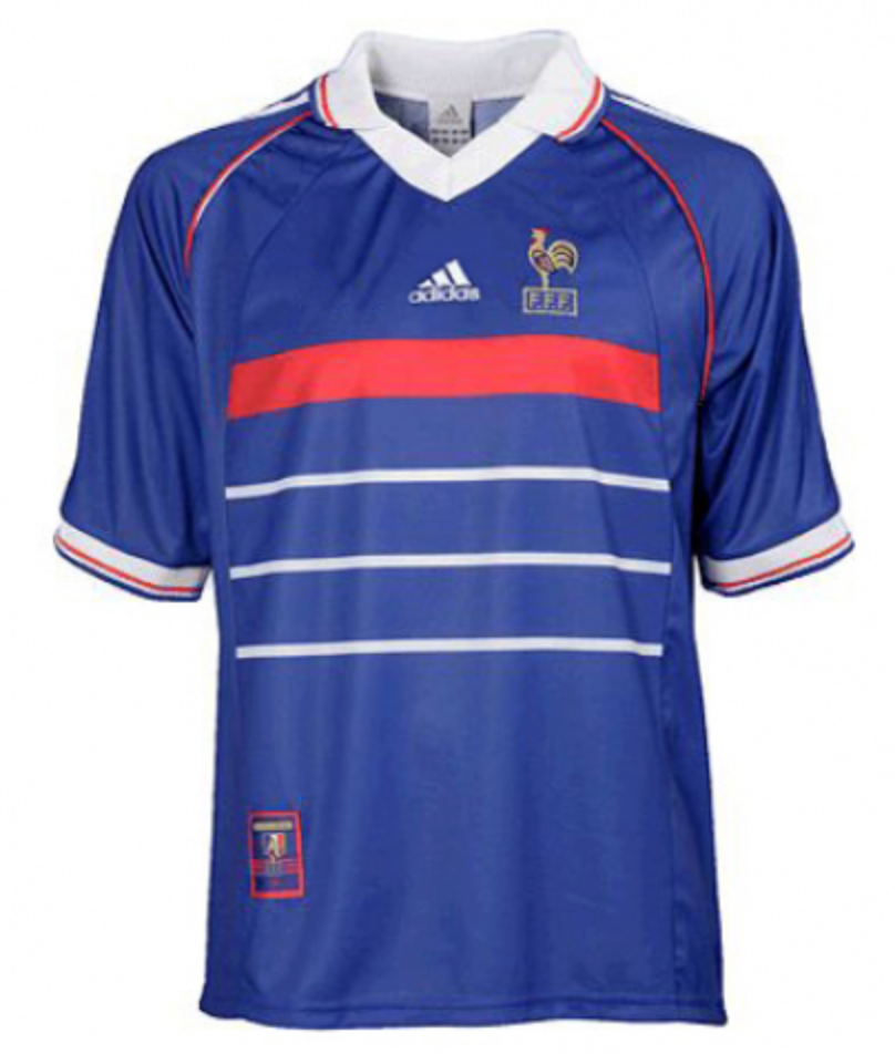 France Retro Jersey Home World Cup 1998