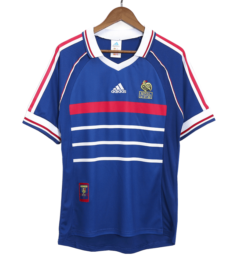 France Retro Jersey Home World Cup 1998