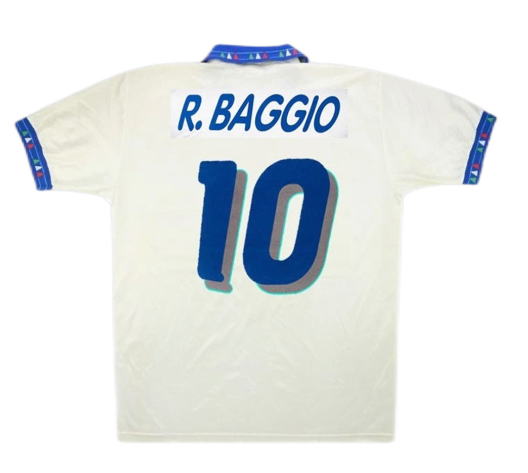 Italy R.Baggio #10 Retro Jersey Away Replica World Cup 1994