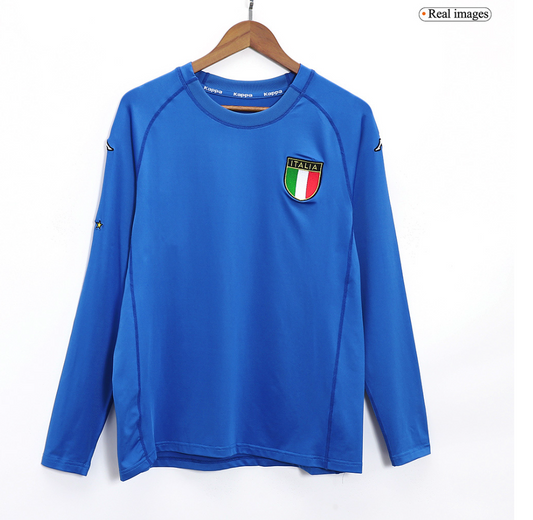 Italy Retro Home Long Sleeve Jersey 2000