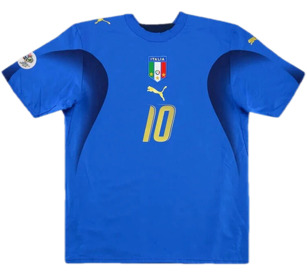 Italy TOTTI #10 Retro Jersey Home Replica World Cup 2006