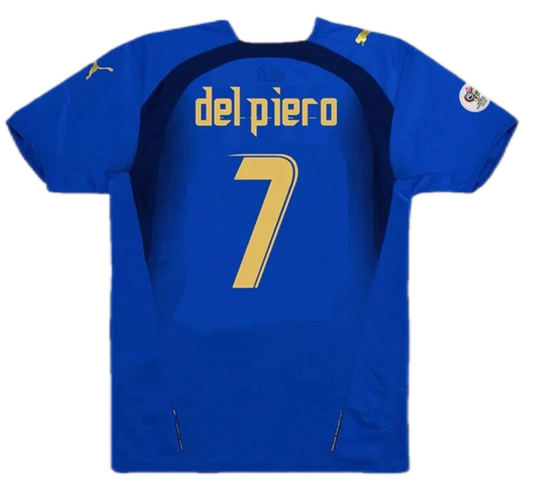 Italy Del Piero #7 Retro Jersey Home Replica World Cup 2006