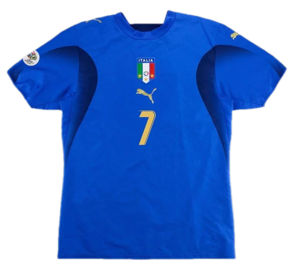 Italy Del Piero #7 Retro Jersey Home Replica World Cup 2006