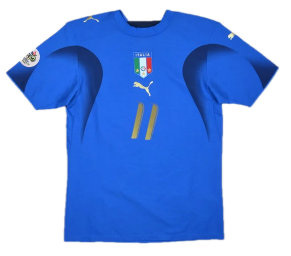 Italy GILARDINO #11 Retro Jersey Home Replica World Cup 2006