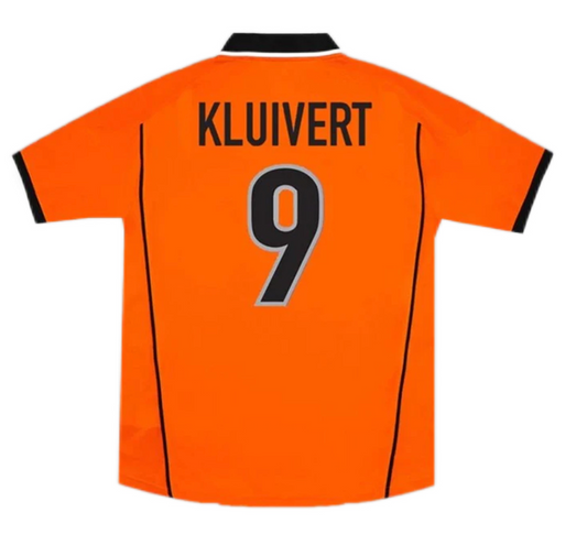 Netherlands KLUIVERT #9 Retro Jersey Home Replica World Cup 1998